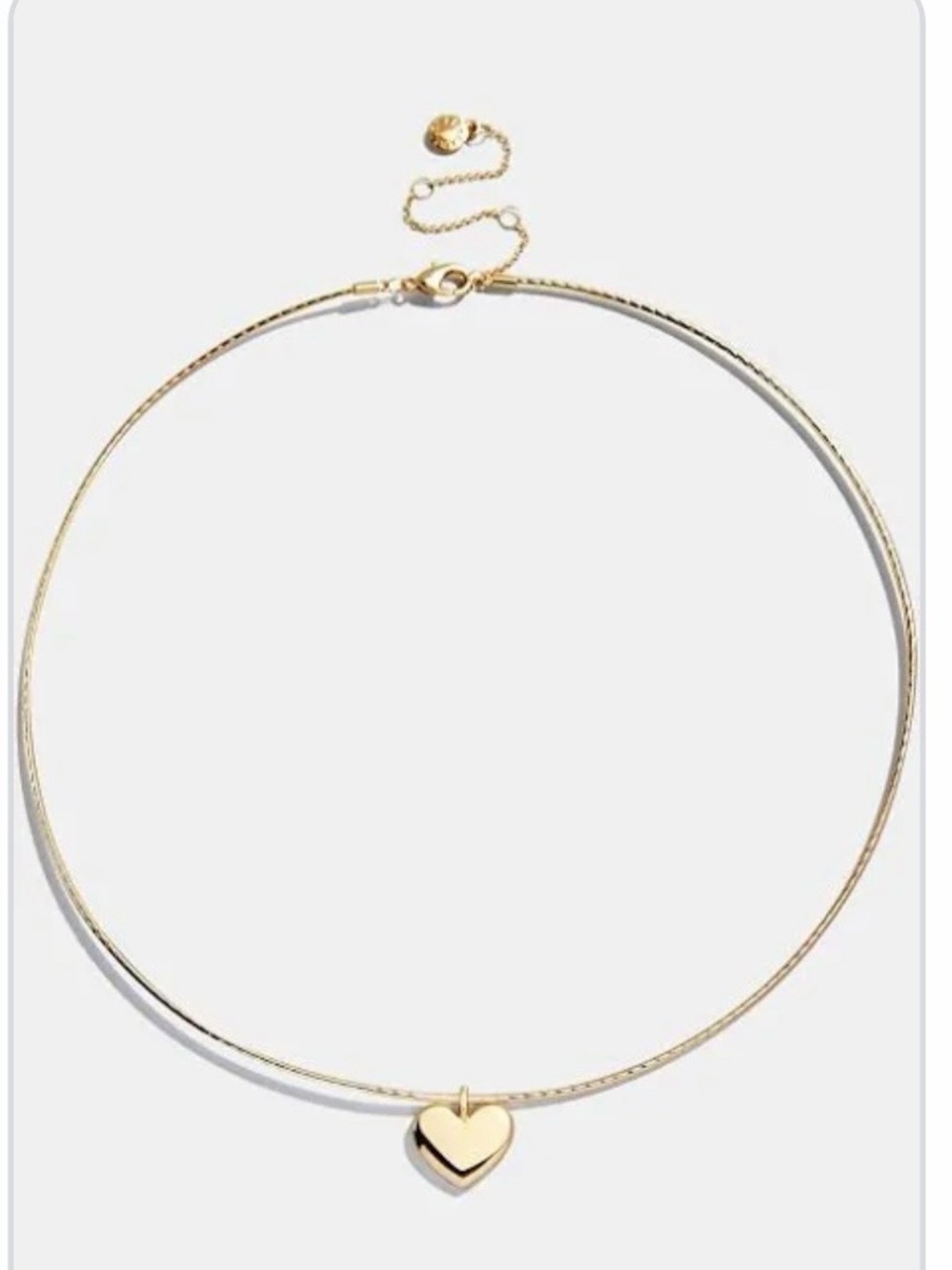 Bauble bar Millie Gold Heart Pendant Choker collar Necklace - Women's Jewelry